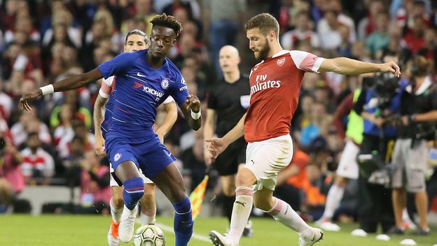 Callum Hudson-Odoi i Shkodran Mustafi (Foto: AFP)