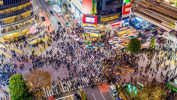 Najprometniji pješački prijelaz na svijetu - Shibuya, Tokio - 1