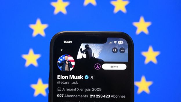 Elon Muskov profil na X-u