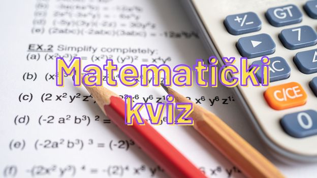 Matematički zadaci i kalkulator uz naslov kviza