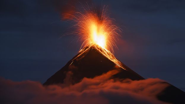 Vulkan, ilustracija