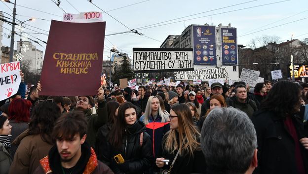 Prosvjed studenata u Beogradu