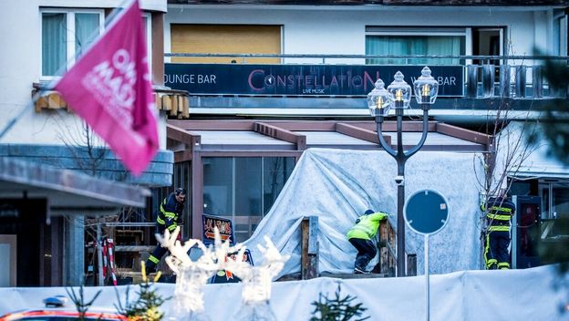 Očevid nakon eksplozije na švicarskom skijalištu