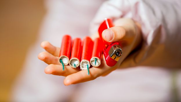 Dijete i petarde, ilustracija