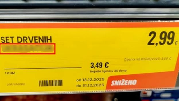 Neobičan naziv proizvoda na sniženju