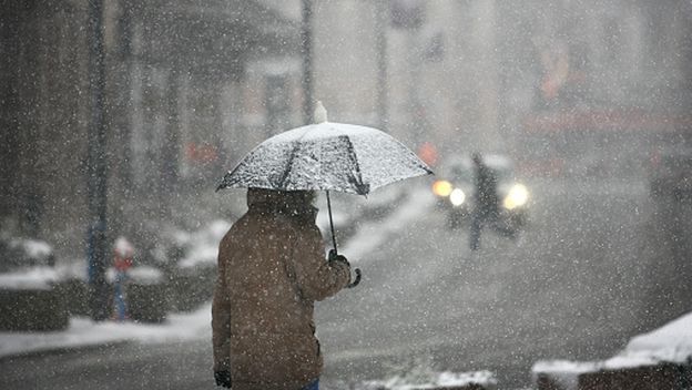 Snijeg na ulicama, ilustracija