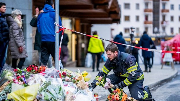 Mjesto požara u Švicarskoj