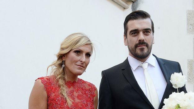 Janica Kostelić na vjenčanju Hrvoja Brlečića i Antonije Blaće