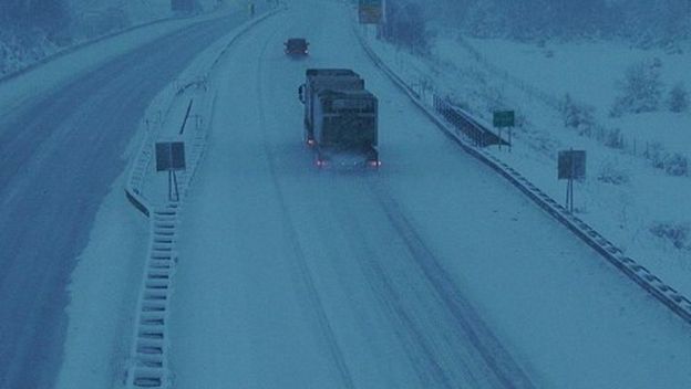 Autocesta, snijeg