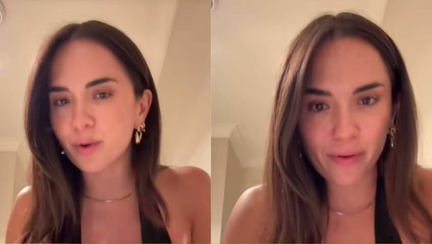 Influencerica Celeste Joan kako objašnjava prvi spoj