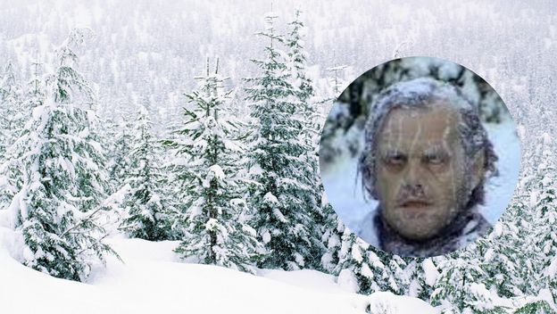 Smrznuti Jack Nicholson u ulozi Jacka Torrencea u filmu 