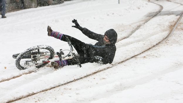Nesreća na snijegu, ilustracija