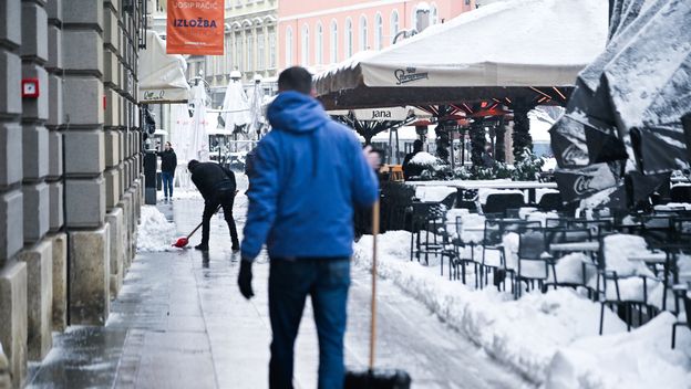 Snijeg u Zagrebu