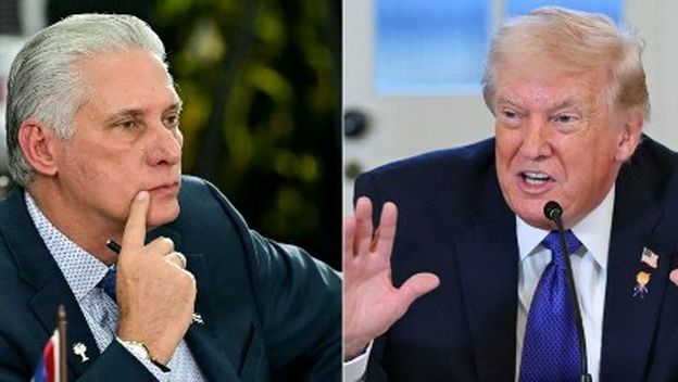 Predsjednik Kube Miguel Díaz-Canel i predsjednik SAD-a Donald Trump