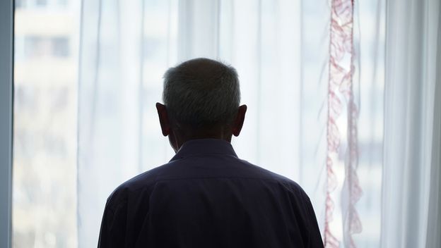 Ilustracija: stariji muškarac