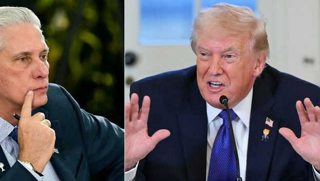 Miguel Diaz-Canel i Donald Trump