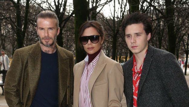 David, Victoria i Brooklyn Beckham - 1