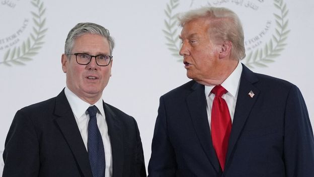 Keir Starmer i Donald Trump