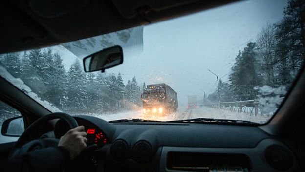 Zimski uvjeti na cestama, ilustracija