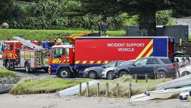 Hitne službe na terenu nakon odrona na Novom Zelandu