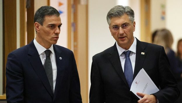 Pedro Sanchez i Andrej Plenković u Bruxellesu