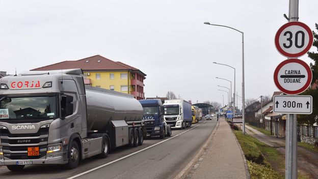 Granični prijelaz Bosanski Brod, prosvjed vozača