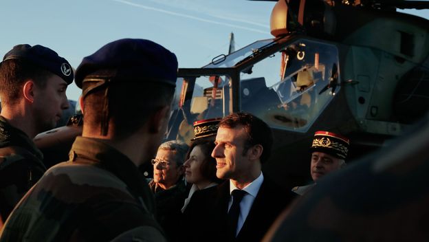 Emmanuel Macron s francuskim vojnicima