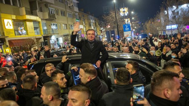 Albin Kurti u Prištini 28.12.