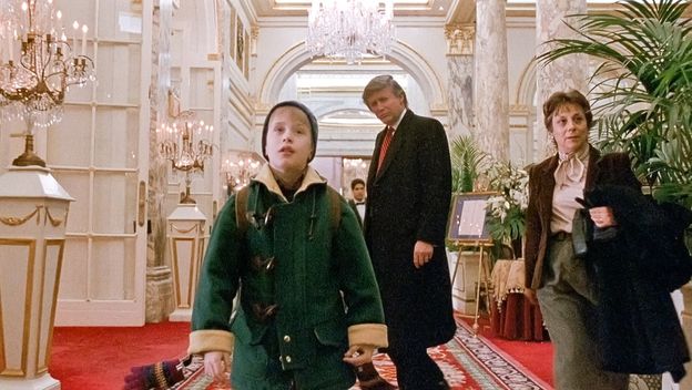 Sam u kući 2, Macaulay Culkin i Donald Trump