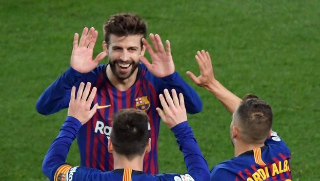 Messi, Pique i Alba