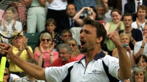 Goran Ivanišević na Wimbledonu 2001. godine
