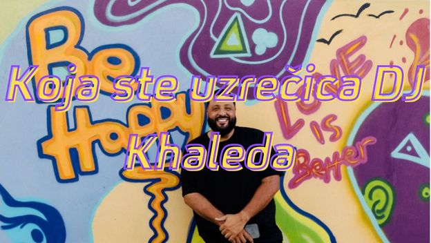 Glazbenik DJ Khaled naslonjen na zid