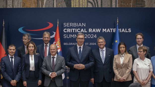 Samit o sirovim materijalima održan u Beogradu, prisutni su bili Aleksandar Vučić i Olaf Scholz