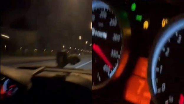 Snimka brze vožnje kroz Varšavu