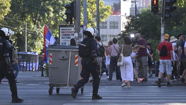 Policija razbila jednu blokadu u Beogradu - 1