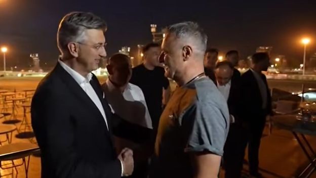 Marko Perković Thompson i Andrej Plenković