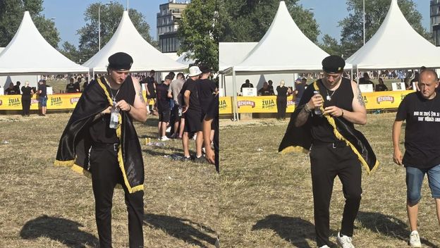 Obožavatelj Marka Perkovića Thompsona na Hipodromu
