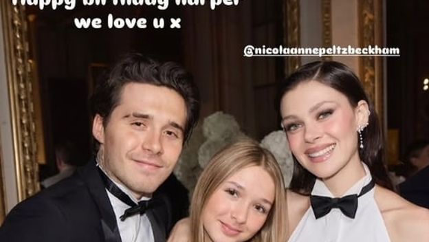 Brooklyn Peltz Beckham i Harper Beckham