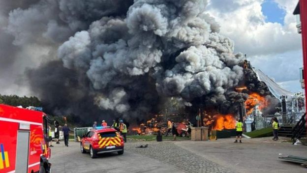 Izgorjela pozornica u Belgiji