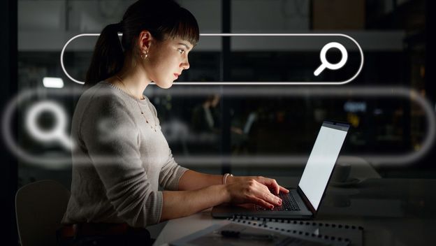 Surfanje po internetu, ilustracija