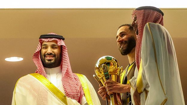 Karim Benzema i predsjednik A-Ittihada Loay Mashabi