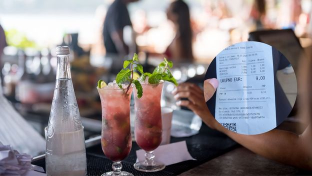 Kafić na plaži i račun s posvetom Dinamu i Hrvatskoj