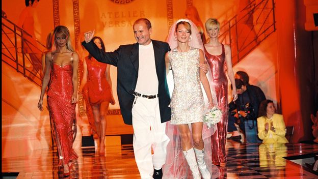 Gianni Versace i Kate Moss na modnoj reviji