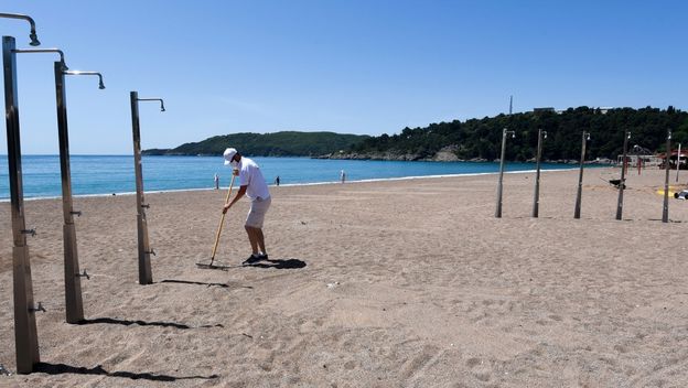 Plaža u Budvi, ilustracija