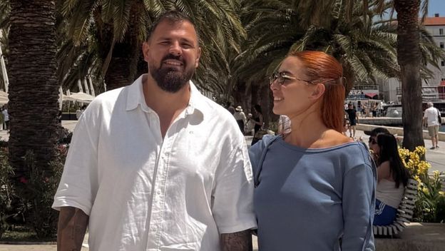 Kristijan Iličić i supruga Andrea u Splitu