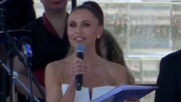 Mila Horvat na mimohodu