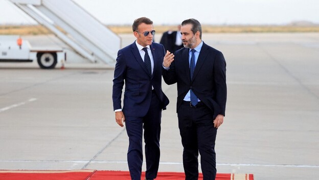 Emmanuel Macron i Asaad al-Šabani