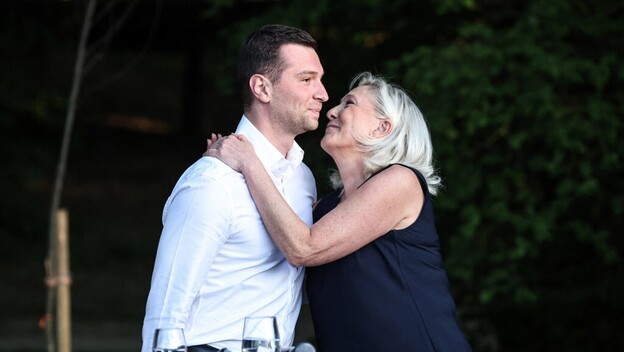 Jordan Bardella i Marine Le Pen