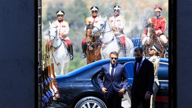 Emmanuel Macron u Damasku