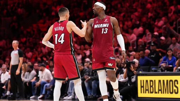 Tyler Herro i Bam Adebayo